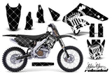Graphics Kit Decal Sticker Wrap + # Plates For Kawasaki KX250F 2006-2008 RELOADED WHITE BLACK