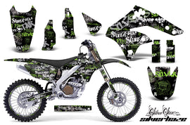 Graphics Kit Decal Sticker Wrap + # Plates For Kawasaki KX250F 2006-2008 SSSH GREEN BLACK-atv motorcycle utv parts accessories gear helmets jackets gloves pantsAll Terrain Depot