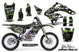 Graphics Kit Decal Sticker Wrap + # Plates For Kawasaki KX250F 2006-2008 SSSH GREEN BLACK