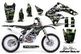 Dirt Bike Graphics Kit MX Decal Wrap For Kawasaki KX250F 2006-2008 SSSH GREEN BLACK