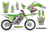 Graphics Kit Decal Sticker Wrap + # Plates For Kawasaki KX250F 2006-2008 TBOMBER GREEN