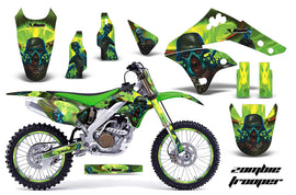 Graphics Kit Decal Sticker Wrap + # Plates For Kawasaki KX250F 2006-2008 ZOMBIE GREEN-atv motorcycle utv parts accessories gear helmets jackets gloves pantsAll Terrain Depot