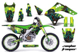 Graphics Kit Decal Sticker Wrap + # Plates For Kawasaki KX250F 2006-2008 ZOMBIE GREEN