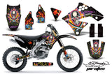 Dirt Bike Graphics Kit Decal Sticker Wrap For Kawasaki KX250F 2009-2012 EDHP BLACK