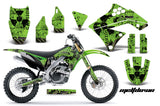 Dirt Bike Graphics Kit Decal Sticker Wrap For Kawasaki KX250F 2009-2012 MELTDOWN BLACK GREEN