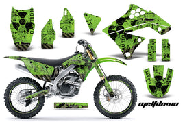 Graphics Kit Decal Sticker Wrap + # Plates For Kawasaki KX250F 2009-2012 MELTDOWN BLACK GREEN-atv motorcycle utv parts accessories gear helmets jackets gloves pantsAll Terrain Depot