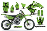 Graphics Kit Decal Sticker Wrap + # Plates For Kawasaki KX250F 2009-2012 MELTDOWN BLACK GREEN