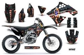Dirt Bike Graphics Kit Decal Sticker Wrap For Kawasaki KX250F 2009-2012 WW2 BOMBER-atv motorcycle utv parts accessories gear helmets jackets gloves pantsAll Terrain Depot
