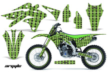 Load image into Gallery viewer, Graphics Kit Decal Sticker Wrap + # Plates For Kawasaki KXF250 2013-2016 ARGYLE GREEN-atv motorcycle utv parts accessories gear helmets jackets gloves pantsAll Terrain Depot