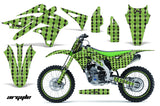 Graphics Kit Decal Sticker Wrap + # Plates For Kawasaki KXF250 2013-2016 ARGYLE GREEN