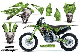 Dirt Bike Graphics Kit Decal Sticker Wrap For Kawasaki KXF250 2013-2016 BONES GREEN-atv motorcycle utv parts accessories gear helmets jackets gloves pantsAll Terrain Depot