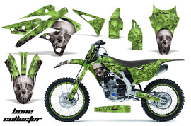 Graphics Kit Decal Sticker Wrap + # Plates For Kawasaki KXF250 2013-2016 BONES GREEN-atv motorcycle utv parts accessories gear helmets jackets gloves pantsAll Terrain Depot