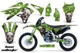 Dirt Bike Graphics Kit Decal Sticker Wrap For Kawasaki KXF250 2013-2016 BONES GREEN