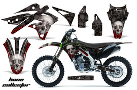 Dirt Bike Graphics Kit Decal Sticker Wrap For Kawasaki KXF250 2013-2016 BONES BLACK-atv motorcycle utv parts accessories gear helmets jackets gloves pantsAll Terrain Depot