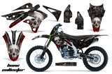 Graphics Kit Decal Sticker Wrap + # Plates For Kawasaki KXF250 2013-2016 BONES BLACK