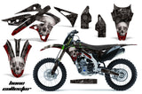 Dirt Bike Graphics Kit Decal Sticker Wrap For Kawasaki KXF250 2013-2016 BONES BLACK