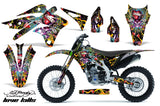 Dirt Bike Graphics Kit Decal Sticker Wrap For Kawasaki KXF250 2013-2016 EDHLK BLACK