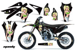 Graphics Kit Decal Sticker Wrap + # Plates For Kawasaki KXF250 2013-2016 MANDY GREEN BLACK