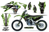 Graphics Kit Decal Sticker Wrap + # Plates For Kawasaki KXF250 2013-2016 HATTER BLACK GREEN