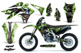 Dirt Bike Graphics Kit Decal Sticker Wrap For Kawasaki KXF250 2013-2016 HATTER BLACK GREEN