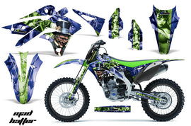 Dirt Bike Graphics Kit Decal Sticker Wrap For Kawasaki KXF250 2013-2016 HATTER GREEN BLUE-atv motorcycle utv parts accessories gear helmets jackets gloves pantsAll Terrain Depot