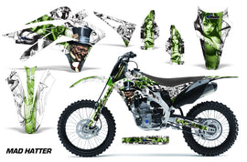 Dirt Bike Graphics Kit Decal Sticker Wrap For Kawasaki KXF250 2013-2016 HATTER GREEN WHITE-atv motorcycle utv parts accessories gear helmets jackets gloves pantsAll Terrain Depot