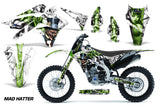 Dirt Bike Graphics Kit Decal Sticker Wrap For Kawasaki KXF250 2013-2016 HATTER GREEN WHITE