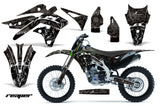 Dirt Bike Graphics Kit Decal Sticker Wrap For Kawasaki KXF250 2013-2016 REAPER BLACK