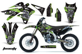 Dirt Bike Graphics Kit Decal Sticker Wrap For Kawasaki KXF250 2013-2016 TOXIC GREEN BLACK-atv motorcycle utv parts accessories gear helmets jackets gloves pantsAll Terrain Depot