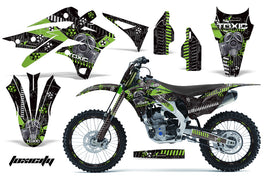 Graphics Kit Decal Sticker Wrap + # Plates For Kawasaki KXF250 2013-2016 TOXIC GREEN BLACK-atv motorcycle utv parts accessories gear helmets jackets gloves pantsAll Terrain Depot