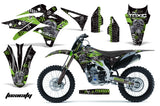Dirt Bike Graphics Kit Decal Sticker Wrap For Kawasaki KXF250 2013-2016 TOXIC GREEN BLACK