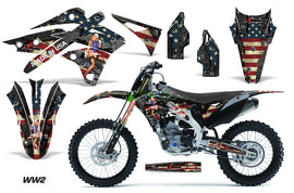 Dirt Bike Graphics Kit Decal Sticker Wrap For Kawasaki KXF250 2013-2016 WW2 BOMBER-atv motorcycle utv parts accessories gear helmets jackets gloves pantsAll Terrain Depot