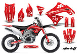 Dirt Bike Decal Graphics Kit Sticker Wrap For Kawasaki KXF450 2009-2011 STARLETT RED