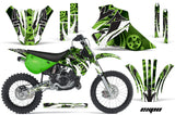 Dirt Bike Graphics Kit Decal Wrap For Kawasaki KX80 KX100 1995-1997 EXPO GREEN