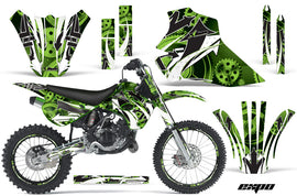 Graphics Kit Decal Wrap + # Plates For Kawasaki KX80 KX100 1995-1997 EXPO GREEN-atv motorcycle utv parts accessories gear helmets jackets gloves pantsAll Terrain Depot