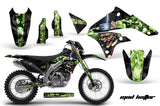 Dirt Bike Graphics Kit Decal Sticker Wrap For Kawasaki KLX450 2008-2012 HATTER GREEN BLACK