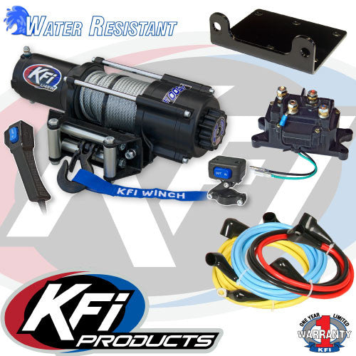 KFI 4500W UTV Series 12v Winch Kit (Wide) - All Terrain Depot