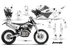Load image into Gallery viewer, Dirt Bike Graphics Kit Decal Wrap For KTM SX/XCR-W/EXC/XC/XC-W/XCF-W 2007-2011 TOXIC BLACK WHITE-atv motorcycle utv parts accessories gear helmets jackets gloves pantsAll Terrain Depot