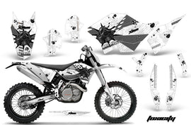 Dirt Bike Graphics Kit Decal Wrap For KTM SX/XCR-W/EXC/XC/XC-W/XCF-W 2007-2011 TOXIC BLACK WHITE-atv motorcycle utv parts accessories gear helmets jackets gloves pantsAll Terrain Depot