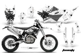 Dirt Bike Graphics Kit Decal Wrap For KTM SX/XCR-W/EXC/XC/XC-W/XCF-W 2007-2011 TOXIC BLACK WHITE