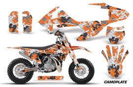 Dirt Bike Decal Graphics Kit Sticker Wrap For KTM SX50 SX 50 2016-2018 CAMOPLATE ORANGE-atv motorcycle utv parts accessories gear helmets jackets gloves pantsAll Terrain Depot