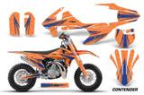 Dirt Bike Decal Graphics Kit Sticker Wrap For KTM SX50 SX 50 2016-2018 CONTENDER BLUE ORANGE