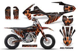 Dirt Bike Decal Graphics Kit Sticker Wrap For KTM SX50 SX 50 2016-2018 MELTDOWN ORANGE BLACK-atv motorcycle utv parts accessories gear helmets jackets gloves pantsAll Terrain Depot