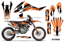 Load image into Gallery viewer, GraphicS Kit Decal Wrap + # Plates For KTM SX SXF XCF 250/350/450 2016+ ATTACK ORANGE-atv motorcycle utv parts accessories gear helmets jackets gloves pantsAll Terrain Depot