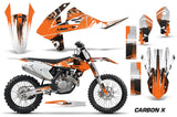 Dirt Bike Decal Graphic Kit Wrap For KTM SX SXF XCF 250/350/450 2016+ CARBONX ORANGE