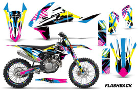 GraphicS Kit Decal Wrap + # Plates For KTM SX SXF XCF 250/350/450 2016+ FLASHBACK-atv motorcycle utv parts accessories gear helmets jackets gloves pantsAll Terrain Depot