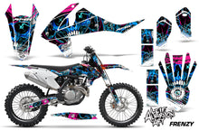 Load image into Gallery viewer, Dirt Bike Decal Graphic Kit Wrap For KTM SX SXF XCF 250/350/450 2016+ FRENZY BLUE-atv motorcycle utv parts accessories gear helmets jackets gloves pantsAll Terrain Depot