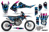 GraphicS Kit Decal Wrap + # Plates For KTM SX SXF XCF 250/350/450 2016+ FRENZY BLUE