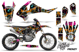 GraphicS Kit Decal Wrap + # Plates For KTM SX SXF XCF 250/350/450 2016+ FRENZY ORANGE-atv motorcycle utv parts accessories gear helmets jackets gloves pantsAll Terrain Depot