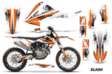 GraphicS Kit Decal Wrap + # Plates For KTM SX SXF XCF 250/350/450 2016+ SLASH ORANGE
